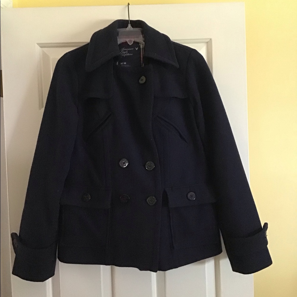 American Eagle Navy Pea Coat